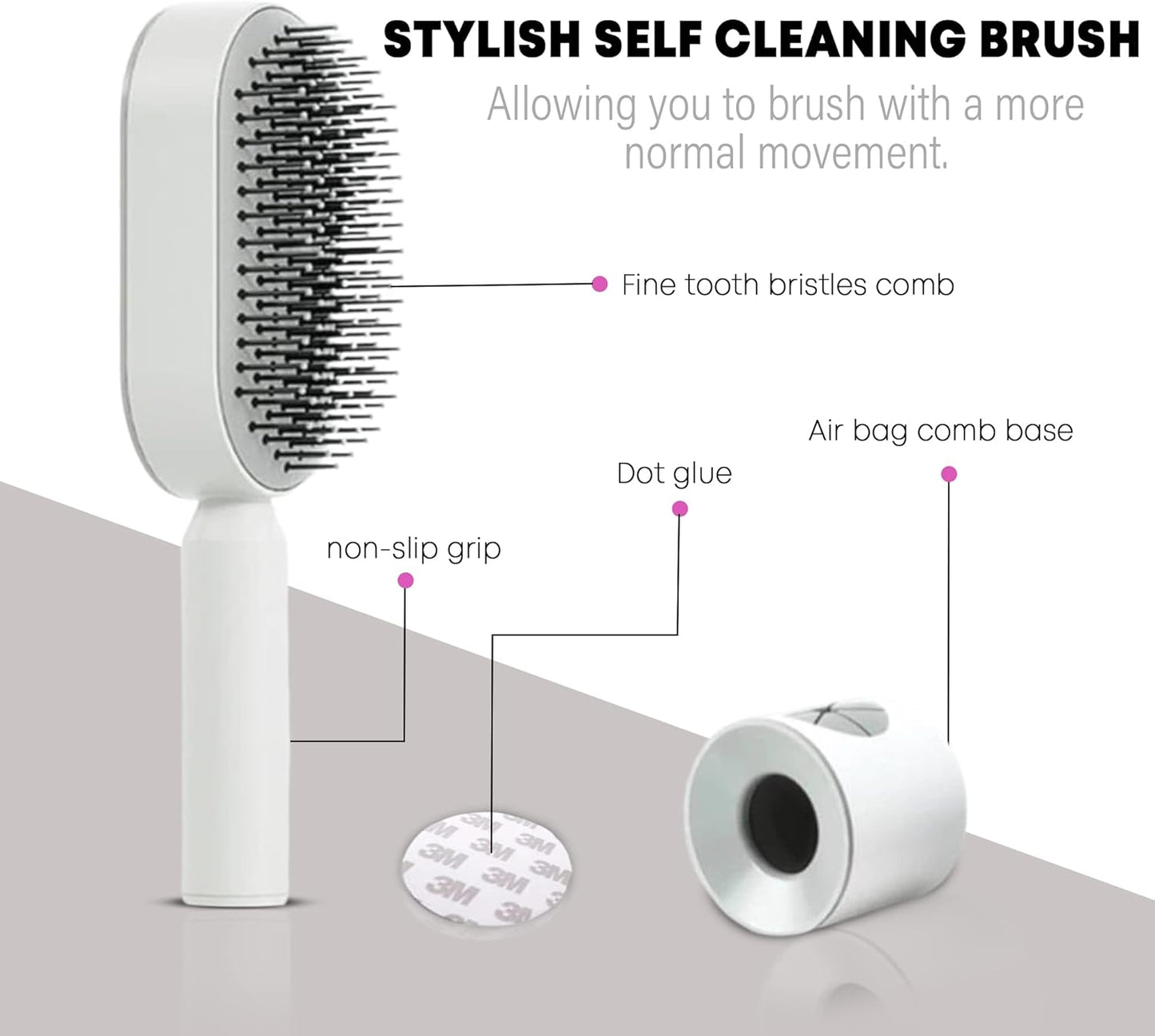Sharple™ - Self Cleaning Detangling Brush