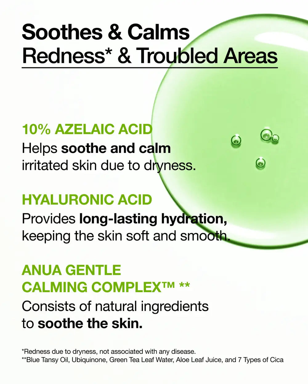 Anua Azelaic Acid 10 Hyaluron : Redness Soothing Serum